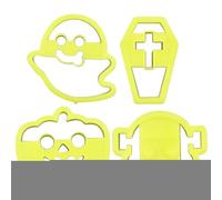 Cortadores de galletas, sellos para galletas de Halloween - Juego de sellos para de Halloween,Molde para de, molde para hornear, decoraciones para pasteles de choc