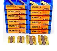 Cortadores de inserción de carburo CNC, 10 piezas MGMN150 MGMN200 MGMN250 MGMN300 MGMN400 MGMN500 G NC3020 3030 PC9030 Insertar MGMN 200 Herramienta de torneado de separación y ranurado (PC9030