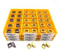 Cortadores de inserción de carburo CNC CCMT09T304 VP15TF UE6020 US735 Herramienta de torneado CNC Máquina interna CCMT060204 Torno CCMT (CCMT060204 VP15TF, 50 piezas)
