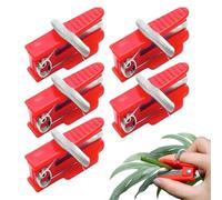 Cortadores de Jardín para Dedos | 5 Piezas de Herramienta Manual para Recoger Fruta - Cuchillas de Dedo para Podar Rosas,para Cultivar Uvas, Cerezas, Arándanos, Tomates, Pimientos, Judías, Cítricos, R