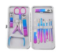 Cortadores De Manicura Construcción De Acero Inoxidable Colorida Y Precisa Juego De Cortaúñas Para El Cuidado De Uñas De Acero Inoxidable Cuchara Para Orejas, 16 X 8 X 1,A