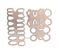 Cortadores de Ojos para Muñecas Arcilla con Círculos 4 Tamaños Metal Plantilla Reutilizable para Amigurumi Fimo Manualidades- Para Cara De 5cm