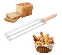 Cortadores de Pan | Cortadora de Pan de Acero Inoxidable | Herramienta de Corte Ergonómica Anticorrosiva | Para Cocina Hogar Panaderos Comerciales Alimentación Gastronomía Almacenamiento
