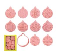 Cortadores De Pastelería De Bolas De Navidad,Formas De Galletas De Navidad