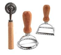 Cortadores de Raviolis，3 Pcs Corta ravioles Molde para Hacer Pasta Sellos de Ravioles con Rueda de Corte，para Hacer Raviolis,Empanadillas o Galletas