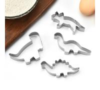 Cortadores Galletas Dinosaurio,Moldes de Dinosaurios para Pastel,Moldes para Galletas de Dinosaurio,Moldes Galletas Infantiles,Dinosaurio Molde,Juego de Cortadores Galletas