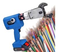 Cortadores hidráulicos eléctricos, herramienta de corte hidráulica recargable de 8 toneladas para cables de cobre y aluminio, kit de herramientas de corte de cables de alambre de corte continuo (A)