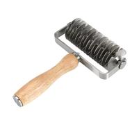 Cortadores para quebrada, herramienta de corte de acero inoxidable, con mango de madera para pasteles y horno, para decorar cocina, pastelería, chef, harina, comida, pan, pizza, tartas