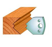 Cortadores y limitadores de husillo europeo de 40 mm - Cuchillos y limitadores de perfil Perfil 080 (2 cuchillos y 2 limitadores) fabricados por Xcalibur Tooling