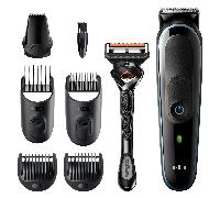 CORTAPELO BRAUN MGK5345 4 CABEZALES REGULABLE RECARGABLE PARA CABELLO Y BARBA + GILLETTE