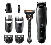 CORTAPELO BRAUN MGK5345 4 CABEZALES REGULABLE RECARGABLE PARA CABELLO Y BARBA + GILLETTE MGK5345