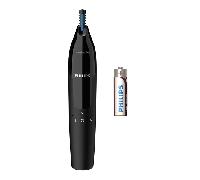 CORTAPELO NASAL - OREJAS PHILIPS NT1650/16 IMPERMEABLE COLOR NEGRO PILA AA