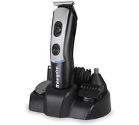 Orbegozo CTP 1840 - Cortapelos 7 en 1, 5 cabezales intercambiables, 3 niveles de precisión, funciona con y sin cable, Negro