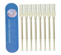 Cortapelos De Nariz Cortador De Pelo Nasal 8 Piezas Cortapelos De Nariz De Doble Cara Tijeras Seguras Para El Pelo De La Nariz Con Recogedor De Orejas Cortador De Pelo De Nariz Manual Giratorio De 360