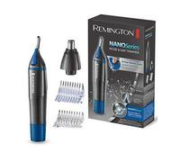 Remington Cortapelos Nariz y Orejas Nano Series - Recortador Pelos Nariz, Orejas y Cejas, Recortador Vertical, Cabezal de Corte Rotativo, 2 Peines, Resistente al Agua - NE3850