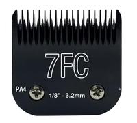 Cortapelos Desmontable Negro For Peluquería Canina, Cuchillas De Acero Inoxidable, Compatible Con Andis, Compatible Con Oster, A5 KM10(7FC-3.2mm)