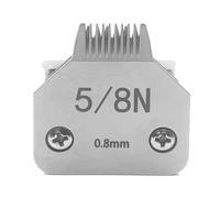 Cortapelos Desmontable Negro For Peluquería Canina, Cuchillas De Acero Inoxidable, Compatible Con Andis, Compatible Con Oster, A5 KM10(5.8N-0.8mm)