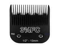 Cortapelos Desmontable Negro For Peluquería Canina, Cuchillas De Acero Inoxidable, Compatible Con Andis, Compatible Con Oster, A5 KM10(3FC-13mm)