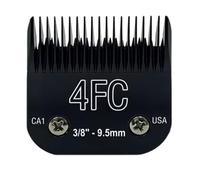 Cortapelos Desmontable Negro For Peluquería Canina, Cuchillas De Acero Inoxidable, Compatible Con Andis, Compatible Con Oster, A5 KM10(4FC-9.5mm)