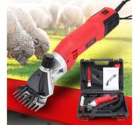 Cortapelos eléctrico portátil, tijeras para ovejas para cabras, alpaca, llamas, caballos, ganado, 6 velocidades, recortadora de corte de pelo para ganado de granja resistente