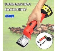 Cortapelos eléctricos Cortapelos profesionales inalámbricos Cortapelos para caballos Cortapelos profesional 6 Velocidad ajustable, Cabello eléctrico portátil,Rojo
