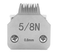 Cortapelos For Perros, Color Negro, Desmontable, Con Cuchillas De Acero Inoxidable, Compatible Con Andis, Oster A5 Y Wahl, Serie KM10.(5.8N-0.8mm)