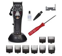 Cortapelos Hombre Profesional Stylecraft de Gamma Più, Cortadora de Pelo con Motor Magnético, Palanca de Ajuste, Cuchilla 45 mm, 180 Minutos de Autonomía Sin Cable, Soporte Cuchilla, Cuerpo Metálico