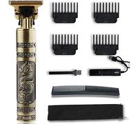 Cortapelos inalámbricos para hombre, maquinilla de afeitar eléctrica profesional para barba, máquina de afeitar de corte de pelo, cortador de pelo y dragón y Phoenix glod