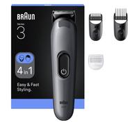Cortapelos Multifunción Braun 80789918 Inalámbrico 21 Longitudes 50min 3 Peines Seco y Húmedo