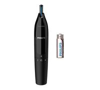 Philips Nt1650/16 Cortapelo Nasal - Orejas Impermeable Negro Pila AA