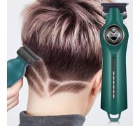 Cortapelos para hombre, recortadora profesional inalámbrica sin espacios, regalos para hombre, recortadora de barba, afeitadoras de , cortapelos para cortar el cabello - Verde
