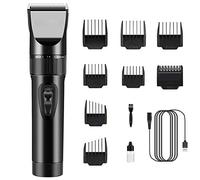 Cortapelos Profesional Hombre Motor Silencioso Cuchilla Titanio Cerámica, Máquina Cortar Pelo Inalámbrico Batería 2000mAh, Cortadora de Pelo Recortador de Pelo Barba Kit, USB recargable