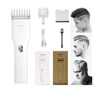 Cortapelos profesional inalámbrico para barba, todo en uno, kit de corte de pelo eléctrico para barba, máquina de corte de pelo recargable para hombres, mujeres y bebés (blanco)