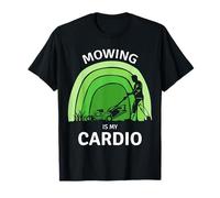 Cortar el césped es mi cortadora de césped Cardio Cortacésped Divertidos Hombres de jardinería Camiseta