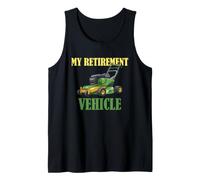 Cortar el césped Mi Plan de jubilación Humor Retirado Segadora Conductor Camiseta sin Mangas