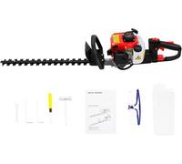 Cortasetos a Gasolina, Hoja Doble Acero Manganeso 22 Pulgadas (56cm), Motor 2T 0.90CV, Mango Giratorio 180° para Jardín, Parque y Escuela, Potente y Eficiente