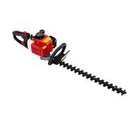 Cortasetos de gasolina, 22,5 cc, 2 tiempos, 56 cm, longitud de corte 0,65 kW, cuchillas dobles, acero endurecido, sistema antivibración con mango giratorio de 180°, para setos, arbustos, parques