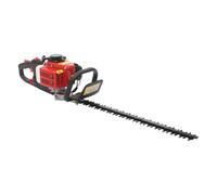 Cortasetos de gasolina de 22,5 cc, 0,65 kW, con espada de 56 cm, desbrozadora de doble filo de 2 tiempos, recortadora de setos, ángulo de rotación del mango: 180°, para patio, jardines, escuelas