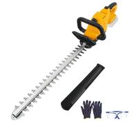 Cortasetos Inalámbrico con Hoja 50 cm para Dewalt 20V (sin Batería) | Recortadora de Arbustos sin Escobillas, Cabezal Giratorio 180°, Sistema de Lubricación, Corte Máx. 16 mm