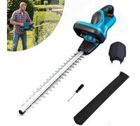 Cortasetos inalámbrico de 450W, cortasetos de batería de 52 cm para batería Makita de 18V (sin batería, cargador), cortasetos eléctrico, cubierta de cuchilla para recortar , arbustos y plantas de