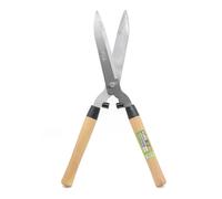 Cortasetos Profesional de 50cm, Cuchillas Alargadas de Acero Resistente, Ergonómicos de Madera para Moldear , Cercos Verdes y Plantas Ornamentales
