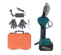 Cortatubos de agua eléctrico para HDPE y PEX - Apertura ajustable de 25 mm y 40 mm - Tijeras de 1800 a 2200 RPM con batería de 21 V 3000 mAh y adaptador de enchufe UE de 100-240