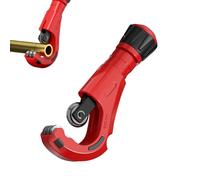 Cortatubos | Herramienta giratoria de tubos de aleación de aluminio resistente | Cortador de tubos de desbarbado de 360 grados, para manguera de acero inoxidable de cobre, corte de conductos