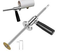 Cortatubos Interior Ajustable para PVC, Accesorio para Taladro con Guía de Precisión y Empuñadura Antideslizante - Herramienta Profesional para Fontaneros