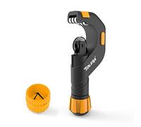 Cortatubos - TOLESA Cortatubos de cobre de 3/16 a 2 pulgadas （5-50mm） Cortatubos con escariador Cortatubos de alta resistencia Herramienta de fontanería para tubos metálicos de cobre, acero inoxidable