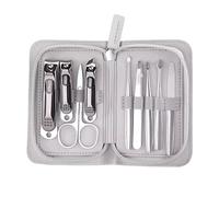 Cortauñas, Alicates Hawkbill for reparación de herramientas uñas grises, cortaúñas especiales con ranura antisalpicaduras, juego cuidado personal(Gris)