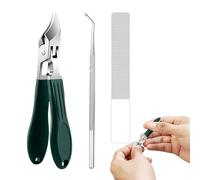 Cortaúñas angulares - Cortaúñas para pies de acero inoxidable, antideslizante, portátil, antisalpicaduras para hombres, mujeres y niños, viajes, casa, salón