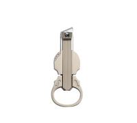 Cortaúñas antisalpicaduras con lupa, multifuncional, de acero inoxidable, divertido cortauñas para ancianos, diseño desmontable para abrebotellas (apertura oblicua dorada)