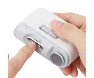 Cortauñas Automático, Cortador de Uñas Eléctrico de Seguridad para Bebés, Cortaúñas 2 en 1, Lima de Uñas, Pulido Automático, Regalo para Cuidadores, Ancianos, Niños, Comunidades