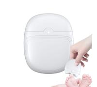 Cortaúñas automático - Lima de uñas eléctrica para niños, dispositivo | Cortaúñas de 2 velocidades con luz y caja de almacenamiento de virutas de uñas, molinillo de uñas recargable por USB para niños,